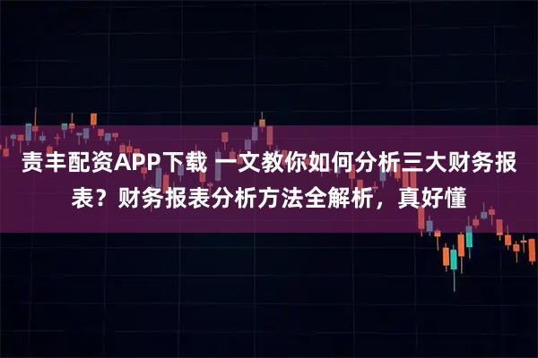 责丰配资APP下载 一文教你如何分析三大财务报表?财务报表分析方法全解析,真好懂