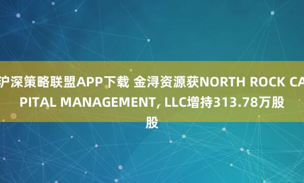 沪深策略联盟APP下载 金浔资源获NORTH ROCK CAPITAL MANAGEMENT, LLC增持313.78万股